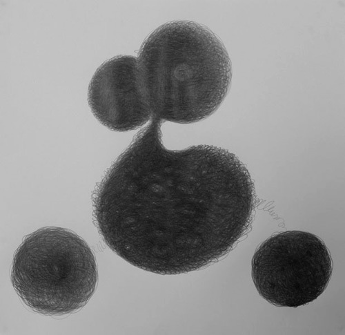 eine Linie, ein Bleistift